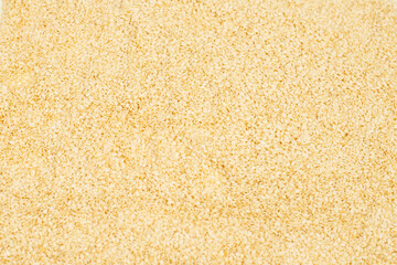 Sesame seeds as a background.