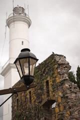 Fototapeta na wymiar Colonia del Sacramento Lighthouse, Uruguay