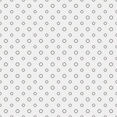 simple vector pixel art black and white seamless pattern of minimalistic polka dot or circles on white background