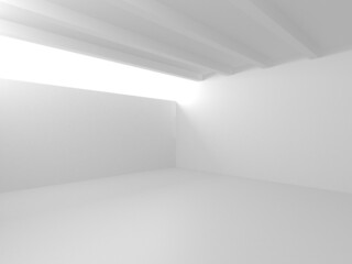 Fototapeta premium White Modern Background. Abstract Building Concept