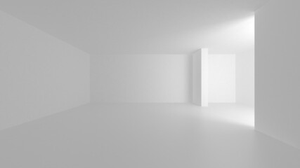 Fototapeta premium White Modern Background. Abstract Building Concept