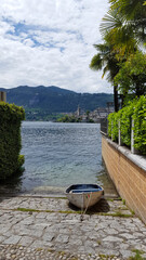 Fototapeta premium boat on the lake