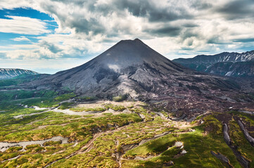 Kamchatka Peninsula, Russia.
Helicopter excursions to volcanoes of Kamchatka