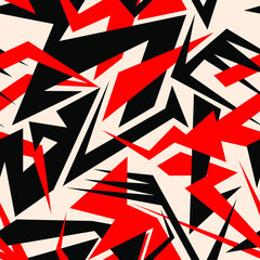 Seamless abstract pattern with triangle geometry elements