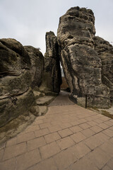 Das Felsentor an der Bastei Brücke - Sächsische Schweiz