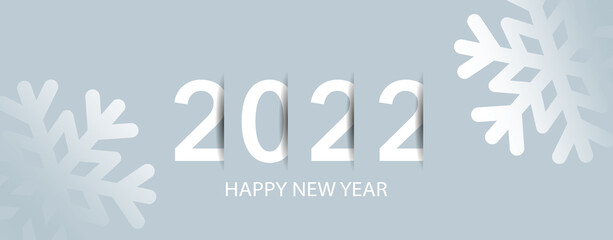 2022 Happy new Year - obrazy, fototapety, plakaty