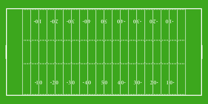 Top view american football field image. Clipart image