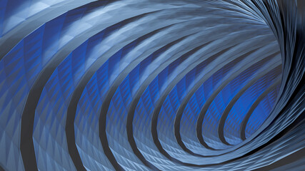 Abstract wormhole wireframe tunnel science, 3d gravity quantum, cosmic wormhole, virtual reality wallpaper, singularity abstract black hole vortex concept, grid texture, 3d rendering illustration.