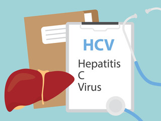 Hepatitis C Virus concept- vector illustration