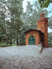 Wilanów Pump House would serve as a water intake with underground outlets to supply fountains in different parts of the palace garden with water.