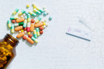 Rapid antigen self test kit for Covid-19 diagnostic at home with nasal swabs,Scientists have experimented with antibiotics in vitro.