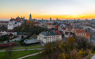 Fototapeta na wymiar Lublin Old Town Sunset