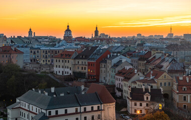 Fototapeta na wymiar Lublin Old Town Sunset