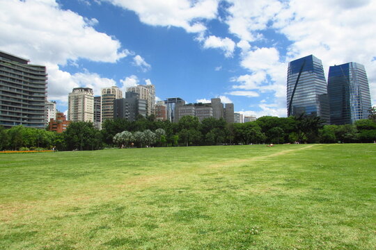 S&atilde;o Paulo skyline from Parque do Povo.