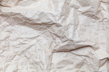 Crumpled cardboard paper as an abstract background.