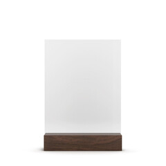 Plastic restaurant menu holder