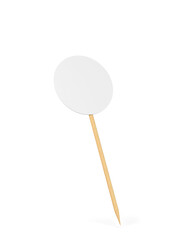 Blank decorative toothpick topper for cake and other food