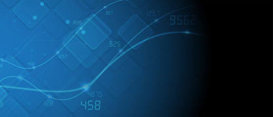 Abstract circuit board futuristic technology processing background