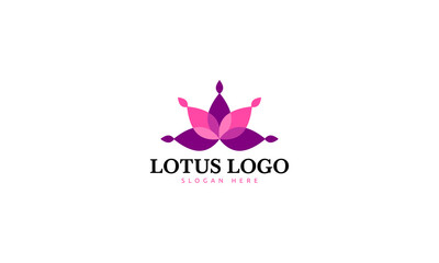 Lotus Flower Logo Vector Template