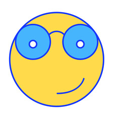 sunglasses emoji Isolated Vector icon which can easily modify or edit

