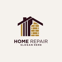 Family home renovation logo template design
real estate home improvement company logo