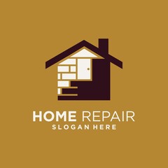 Family home renovation logo template design
real estate home improvement company logo