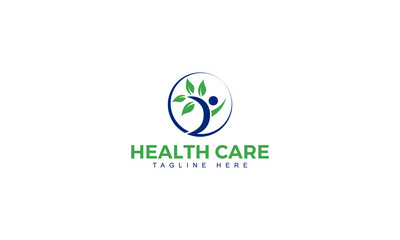 Health Care Medical Nutrition Natural Wellness Logo Vector Template