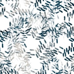 Seamless navy blue and white abstract grungy seamless surface pattern design for print. High quality illustration. Texture for background or textile or fabric or wallpaper or interior design.