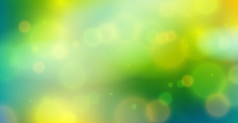 Blurred nature background defocused beyond the window, vector illustration out of focus beautiful summer or spring illustration.