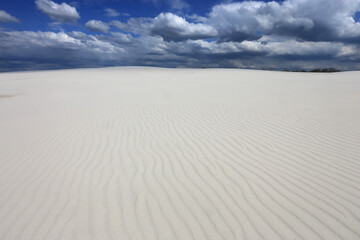 white sand in desert