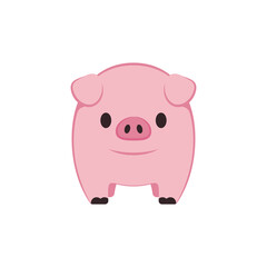Pig doodle logo design. Pig vector. Pig symbol.