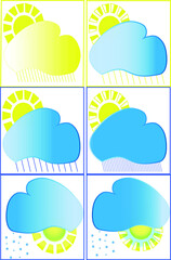 illustration of weather icons