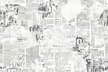 Newspaper paper grunge vintage old aged texture background - 472064387