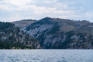 Missouri River near Helena, MT on a cloudy summer day - Gates of the Mountains Wilderness Area - Helena-Lewis and Clark National Forest