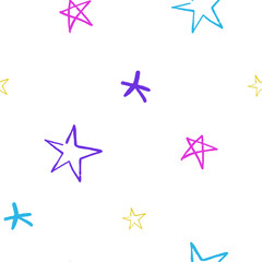 Stars pattern seamless background. multicolored graffiti stars