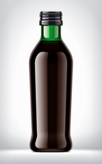 Glass Bottle on background. 