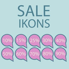 discounts. set of discount banners from 5 to 90 percent. black Friday