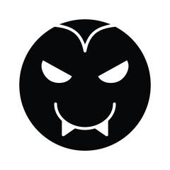 vampire emoji Isolated Vector icon which can easily modify or edit

