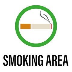 smoking is allowed. smoking area. smoking area sign
