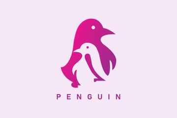 Penguin Logo for commercial use. AI 2020.