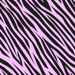 pink zebra skin vector print. seamless pattern for clothing or print