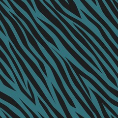 bleu zebra skin vector print. seamless pattern for clothing or print