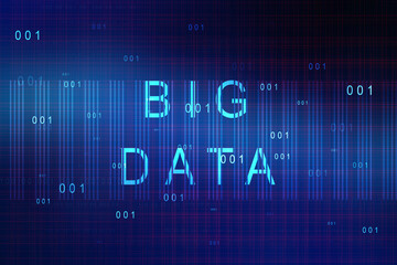 2d illustration abstract Big data 