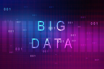 2d illustration abstract Big data 