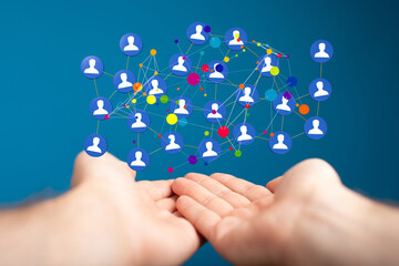 Unity group and teamwork concept