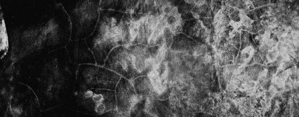 dark black grunge abstract concrete wall texture background, panoramic background