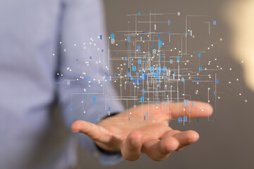 Business intelligence analyst dashboard on virtual