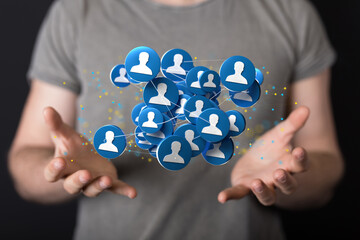 organization chart team concept networking