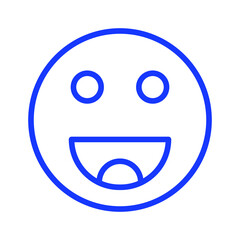 pleased emoji Isolated Vector icon which can easily modify or edit

