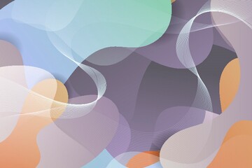 3D abstract background with outlined paper shapes. Vector design layout for business presentations, flyers, posters and invitations.